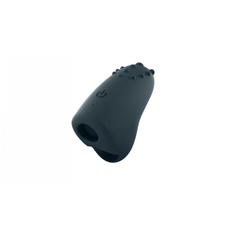 Magic Finger Rechargeable Gris — wibrator na palec z 13 wypustkami, silikon medyczny, 3 prędkości, 5 cm - 2