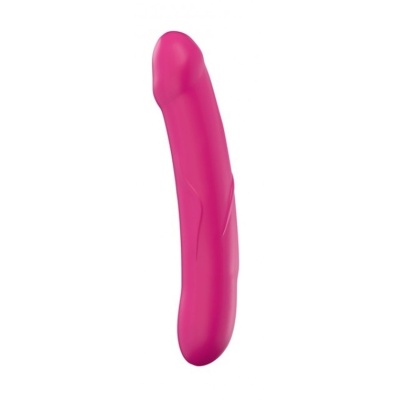 Real Sensation M Magenta — dildo silikonowe o anatomicznym profilu, 22,5 cm, śr. 3,9 cm - 1