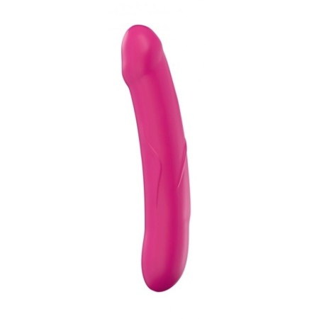 Real Sensation M Magenta — dildo silikonowe o anatomicznym profilu, 22,5 cm, śr. 3,9 cm - 1