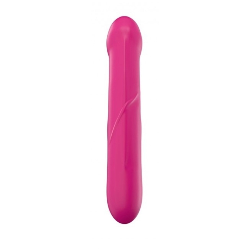 Real Sensation M Magenta — dildo silikonowe o anatomicznym profilu, 22,5 cm, śr. 3,9 cm - 2
