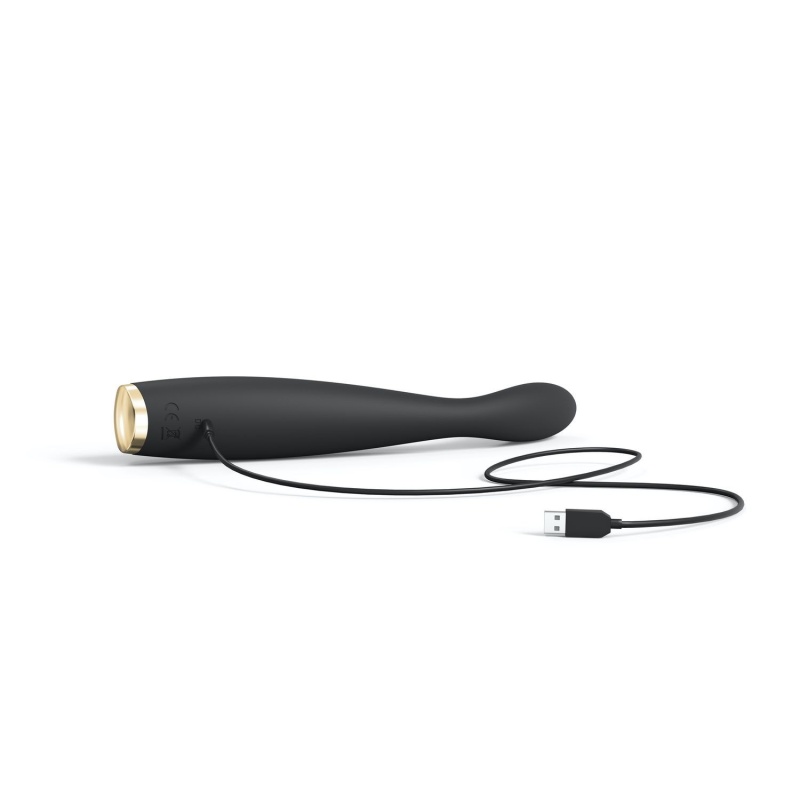 G-SLIM Marc Dorcel - wibrator do punktu G z elastyczną szyjką i żłobkowaną główką, 19,1 cm - 6