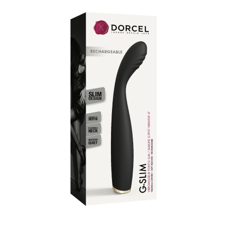 G-SLIM Marc Dorcel - wibrator do punktu G z elastyczną szyjką i żłobkowaną główką, 19,1 cm - 7