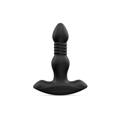 Korek analny DEEP STORMER - wibracje i automatyczny ruch posuwisty, 15 cm - 1