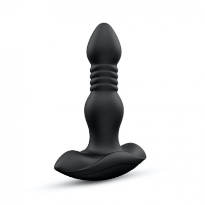Korek analny DEEP STORMER - wibracje i automatyczny ruch posuwisty, 15 cm - 1 2