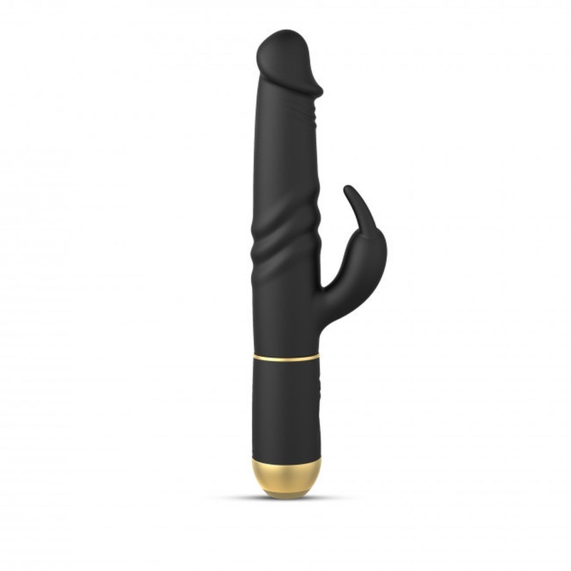Wibrator króliczek FURIOUS RABBIT 2.0 - dwusilnikowy, ruchoma główka, obracające się kulki, długość 27 cm - 2