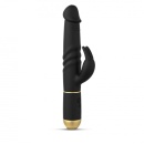 Wibrator króliczek FURIOUS RABBIT 2.0 - dwusilnikowy, ruchoma główka, obracające się kulki, długość 27 cm - 4