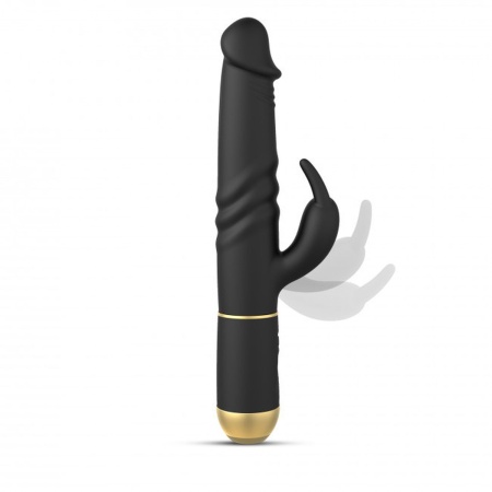 Wibrator króliczek FURIOUS RABBIT 2.0 - dwusilnikowy, ruchoma główka, obracające się kulki, długość 27 cm - 5