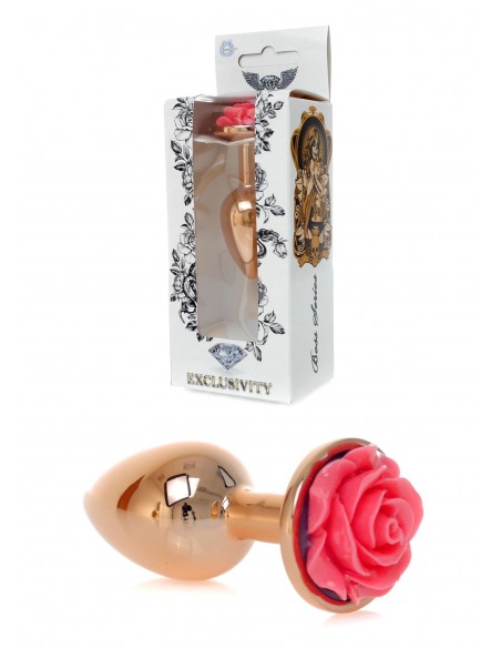 Plug-Jewellery Red Gold PLUG ROSE- Pink - Korki analne stalowe - 1