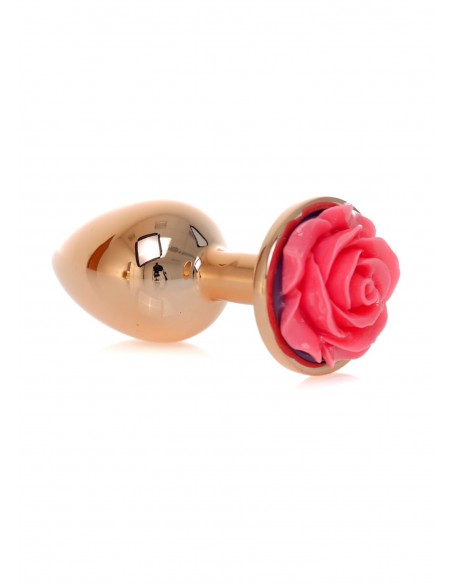 Plug-Jewellery Red Gold PLUG ROSE- Pink - Korki analne stalowe - 3