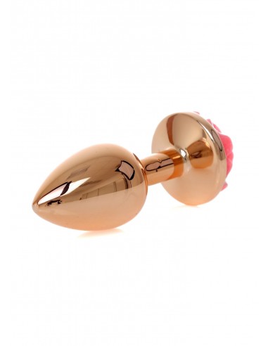 Plug-Jewellery Red Gold PLUG ROSE- Pink - Korki analne stalowe - 5