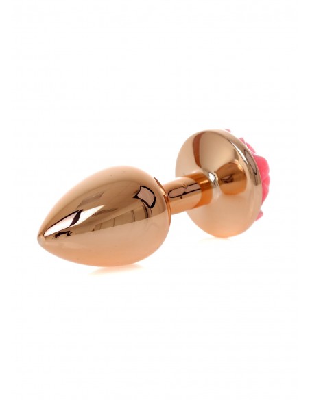 Plug-Jewellery Red Gold PLUG ROSE- Pink - Korki analne stalowe - 5