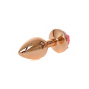 Biżuteria analna PLUG ROSE - stal nierdzewna, anatomiczny kształt, długość całkowita 7 cm, średnica 2,7 cm - 5