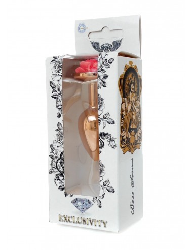 Plug-Jewellery Red Gold PLUG ROSE- Pink - Korki analne stalowe - 7