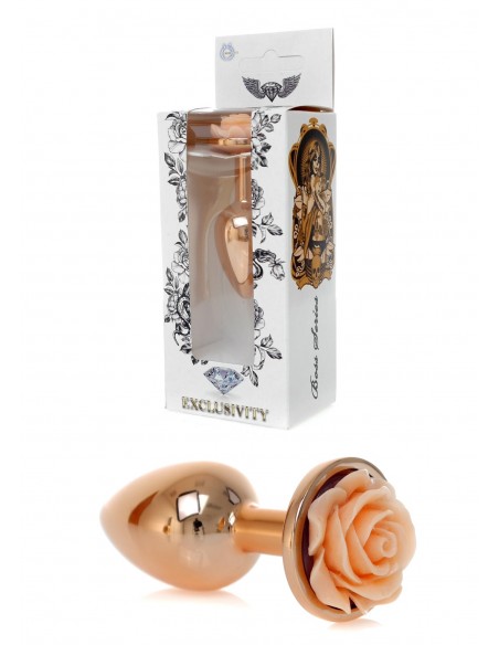 Plug-Jewellery Red Gold PLUG ROSE- Peach - Korki analne stalowe - 1