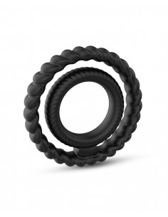 Pierścień na penisa Dual Ring - Pierścienie erekcyjne niewibrujące - 1