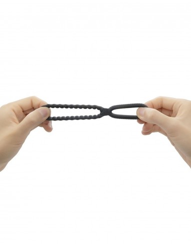 Pierścień na penisa Dual Ring - Pierścienie erekcyjne niewibrujące - 8