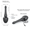Irygator analny z wibracją DOUCHE MATE PRO — 5 dysz 360°, 7 trybów wibracji, 24,7 cm - 12