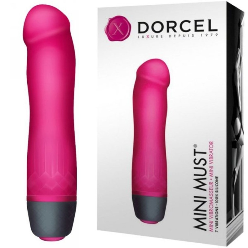 Wibrator waginalny Mini Must Magenta - silikon medyczny, 7 trybów wibracji, 12 cm - 1