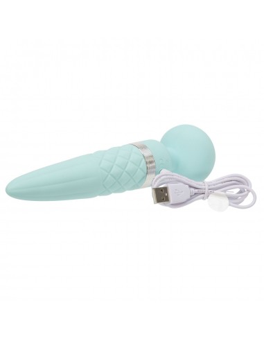 Pillow Talk - Sultry Wand Massager Teal - Wibratory Magic Wand - 3