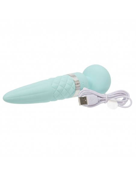 Pillow Talk - Sultry Wand Massager Teal - Wibratory Magic Wand - 3