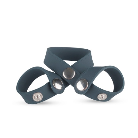 Rozdzielacz jąder 8-Style Ball Splitter - regulowany zatrzaskowo, silikon i metal, pierścień 4,5 cm, pętla 2-3 cm - 1