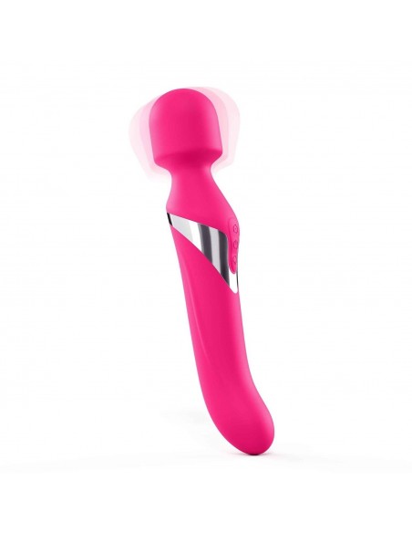 DUAL ORGASMS MAGENTA - Wibratory Magic Wand - 4