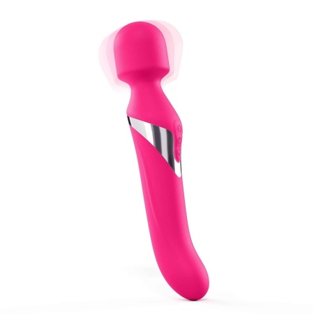Wibrator Dual Orgasms Magenta 2w1 z rotującymi kulkami, 23,5 cm - 4