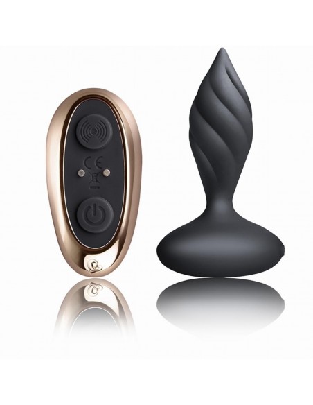Rocks-Off - Petite Sensations Desire Vibrating Anal Plug - Black - Kulki i korki analne wibrujące - 1