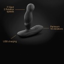 Masażer prostaty P-Swing z obrotową główką 360°, funkcją grzania i częścią wkładaną 9 cm - 6