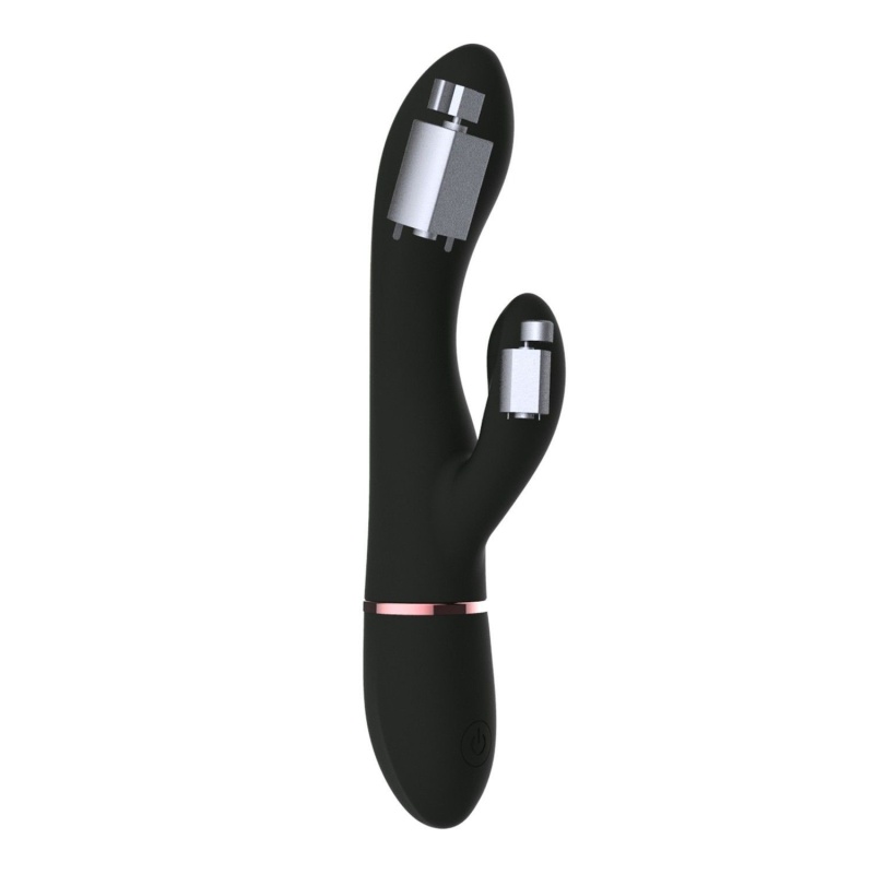 Wibrator królik Glam Rabbit — elastyczny silikon medyczny, 2 silniki, 21,8 cm - 4