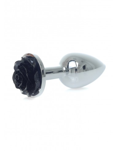 Plug-Jewellery Silver PLUG ROSE- Black - Korki analne stalowe - 3