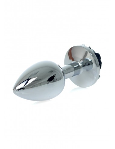 Plug-Jewellery Silver PLUG ROSE- Black - Korki analne stalowe - 5