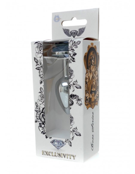 Plug-Jewellery Silver PLUG ROSE- Black - Korki analne stalowe - 7