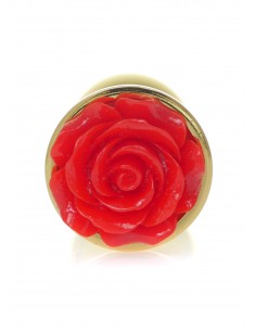 Plug-Jewellery Gold PLUG ROSE- Red - Korki analne stalowe - 1 2