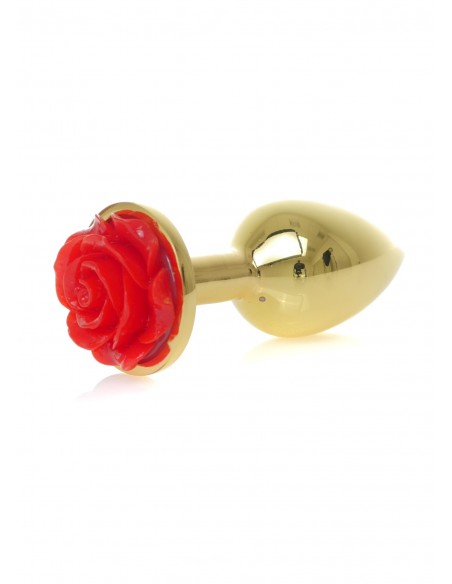 Plug-Jewellery Gold PLUG ROSE- Red - Korki analne stalowe - 3