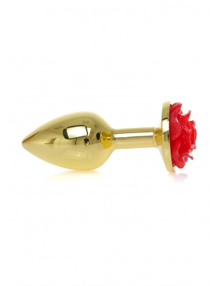 Plug-Jewellery Gold PLUG ROSE- Red - Korki analne stalowe - 4
