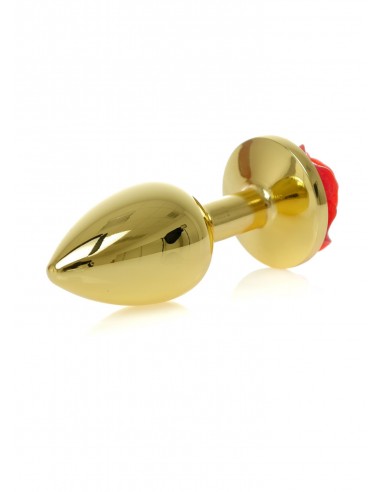 Plug-Jewellery Gold PLUG ROSE- Red - Korki analne stalowe - 5