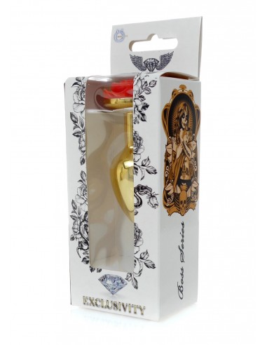 Plug-Jewellery Gold PLUG ROSE- Red - Korki analne stalowe - 7