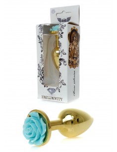 Plug-Jewellery Gold PLUG ROSE- Light Blue - Korki analne stalowe - 1