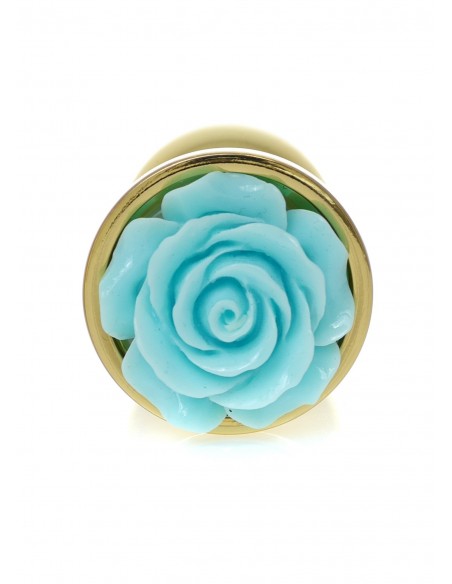 Plug-Jewellery Gold PLUG ROSE- Light Blue - Korki analne stalowe - 2
