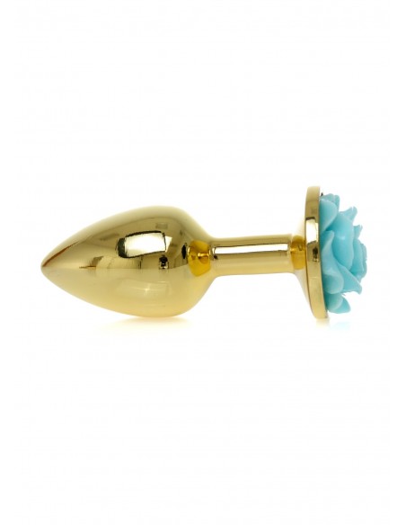 Plug-Jewellery Gold PLUG ROSE- Light Blue - Korki analne stalowe - 4