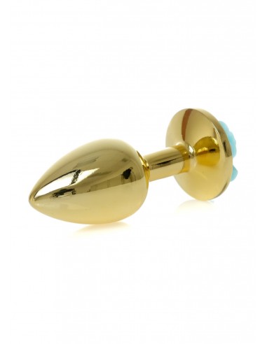 Plug-Jewellery Gold PLUG ROSE- Light Blue - Korki analne stalowe - 5