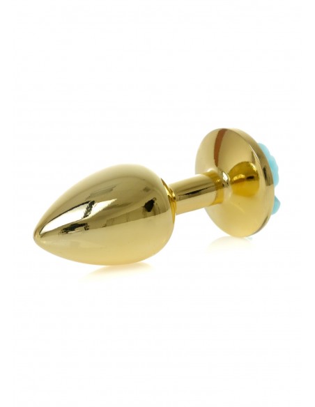 Plug-Jewellery Gold PLUG ROSE- Light Blue - Korki analne stalowe - 5