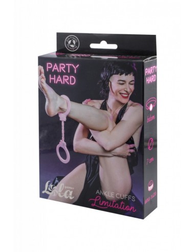 Kajdanki-Silicone Leggings Party Hard Limitation Pink - Kajdanki erotyczne - 3