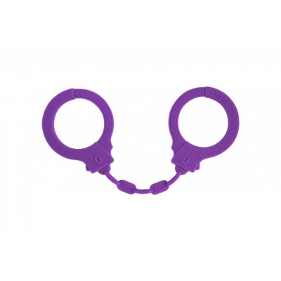 Kajdanki Silikonowe Handcuffs Party Hard Suppression Purple - 1