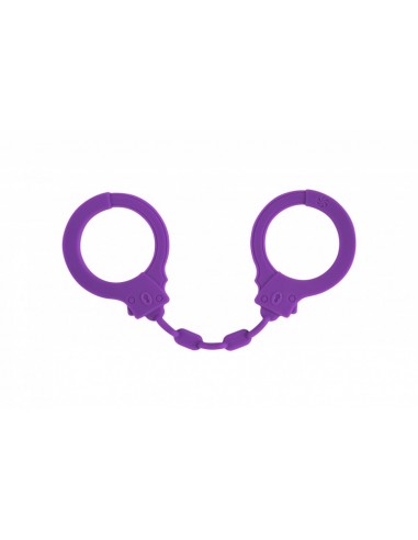Kajdanki-Silicone Handcuffs Party Hard Suppression Purple - Kajdanki erotyczne - 1