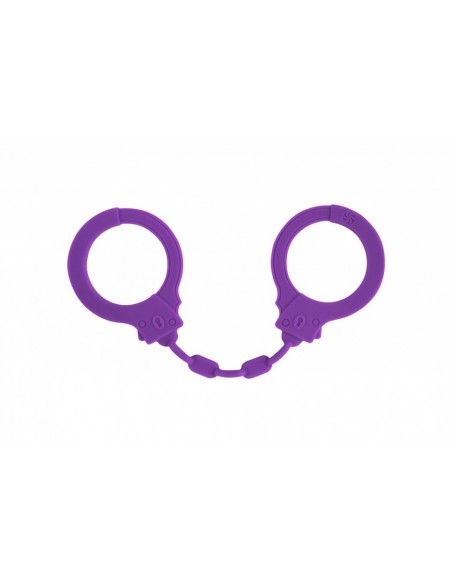 Kajdanki-Silicone Handcuffs Party Hard Suppression Purple - Kajdanki erotyczne - 1