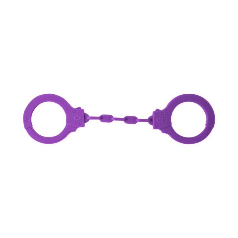 Kajdanki Silikonowe Handcuffs Party Hard Suppression Purple - 2