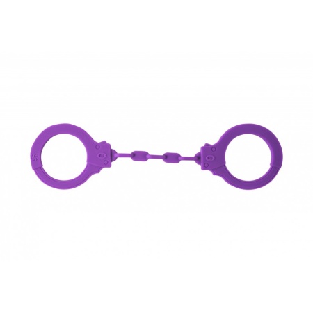 Kajdanki Silikonowe Handcuffs Party Hard Suppression Purple - 2