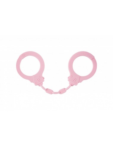 Kajdanki-Silicone Handcuffs Party Hard Suppression Pink - Kajdanki erotyczne - 1